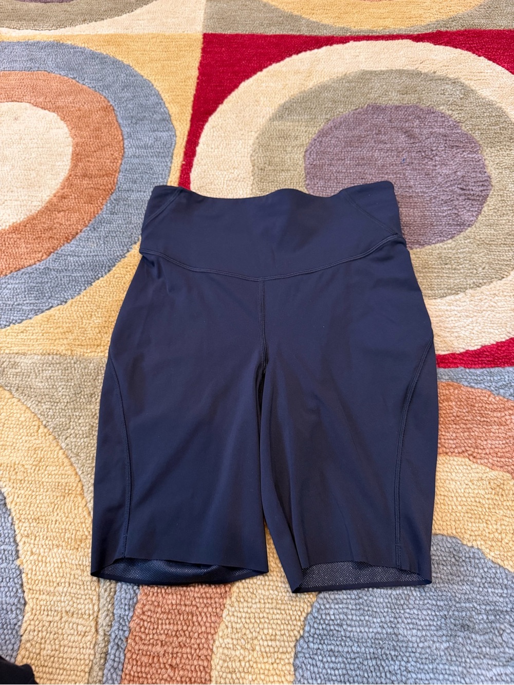 Lululemon Base Pace High Rise Bike Shorts Running 8” Inseam Black Nulux Size 6
